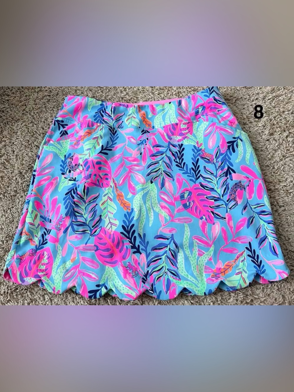 EUC Lilly Pulitzer Monica Skort Sz 8